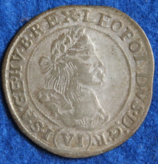 Ungarn, Leopold I., 1658-1705, 6 Kreuzer #031   