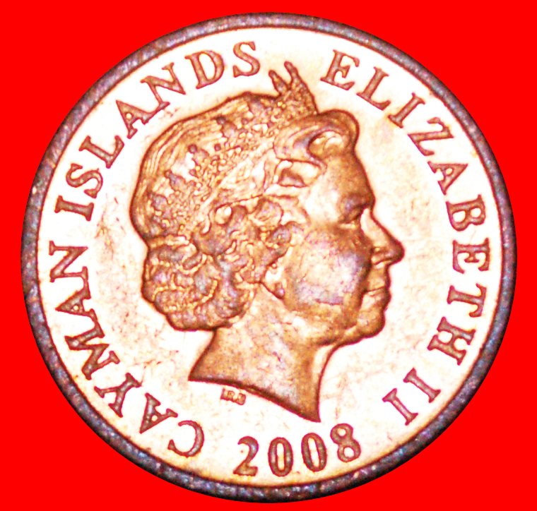  * GROSSBRITANNIEN (1999-2017): CAYMAN INSELN ★ 1 CENT 2008! VOGEL VZGL STEMPELGLANZ! OHNE VORBEHALT!   