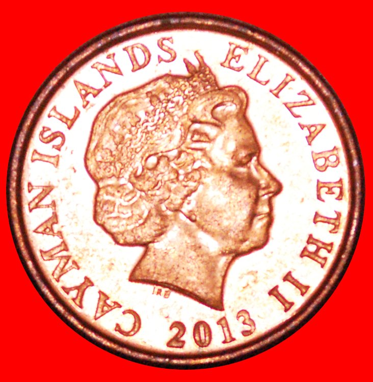  * GREAT BRITAIN (1999-2017): CAYMAN ISLANDS ★ 1 CENT 2013! BIRD MINT LUSTRE! LOW START ★ NO RESERVE!   