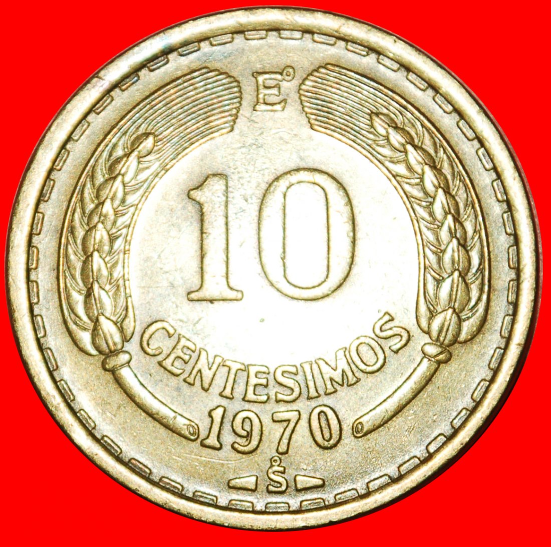  * KONDOR (1960-1970): CHILE ★ 10 CENTESIMOS 1970! OHNE VORBEHALT!   