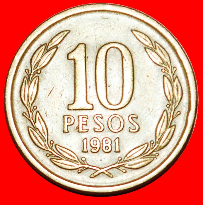  * ENGEL 1973: CHILE ★ 10 PESOS 1981! OHNE VORBEHALT!   