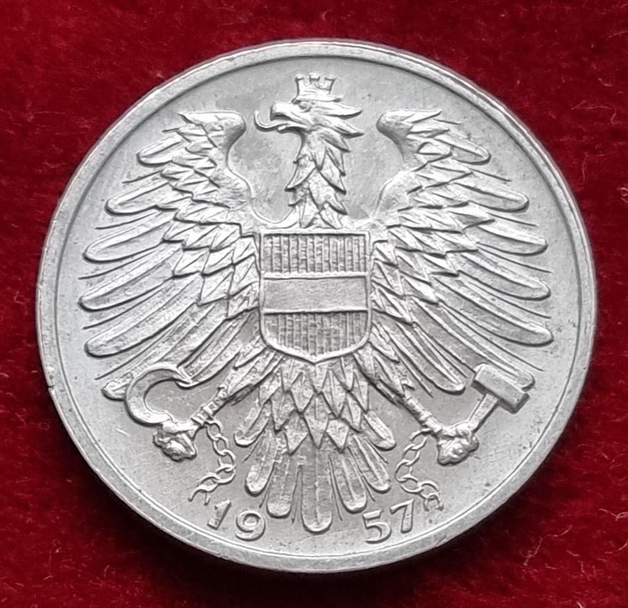  4248(2) 1 Schilling (Österreich) 1957 in vz ....................................... von Berlin_coins   