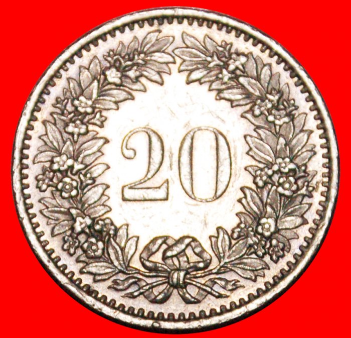  * LIBERTY (1939-2021): SWITZERLAND ★ 20 RAPPEN 1979 DIES 1+A! LOW START★ NO RESERVE!   