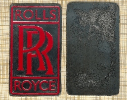  ROLLS ROYCE RR - Emblem rot, - fabrikneu - siehe Bild   