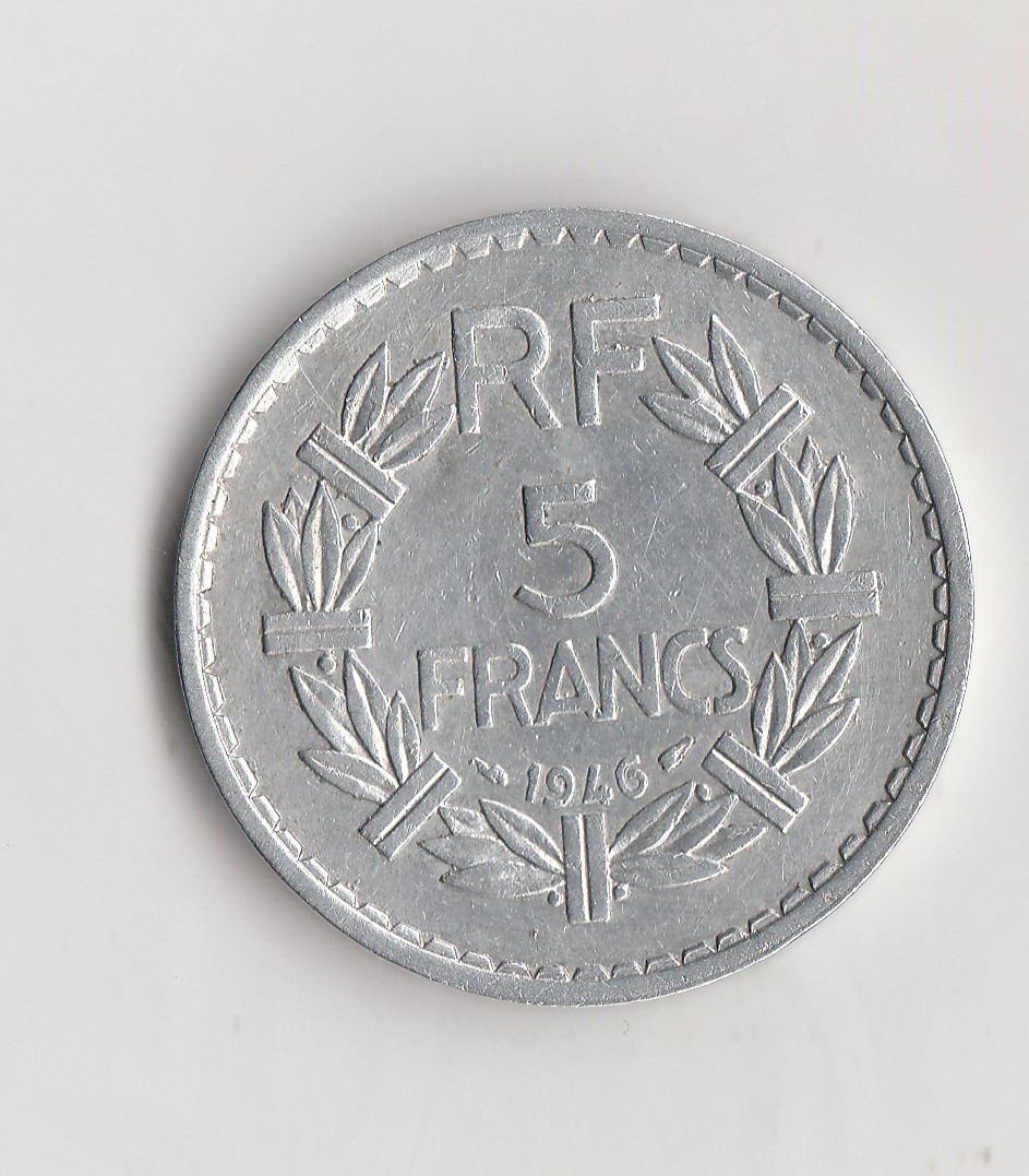  5 Francs Frankreich 1946 / Paris / (M664)   