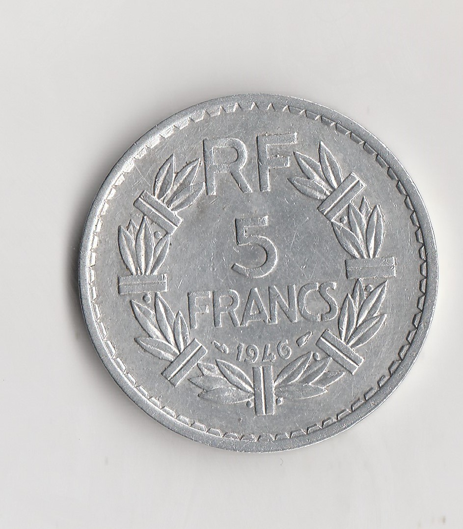 5 Francs Frankreich 1946 / Paris / (M664)