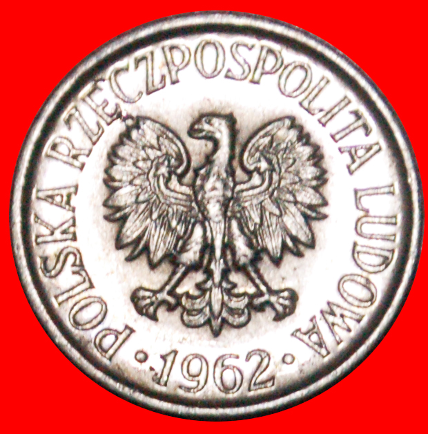  * REDUCED SIZE (1958-1972): POLAND ★ 5 GROSZES 1962 MINT LUSTRE! LOW START ★ NO RESERVE!   