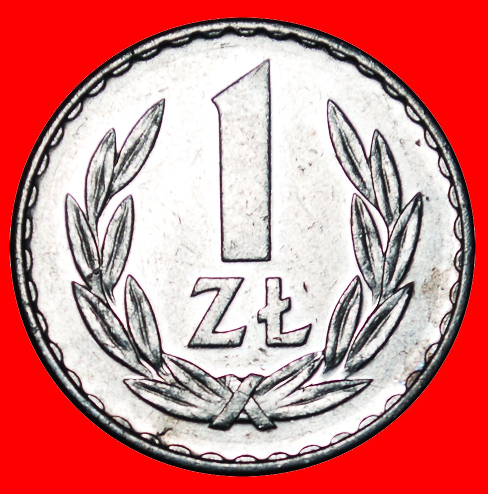  * LONG LEGEND (1957-1985): POLAND ★1 ZLOTY 1974 MINT LUSTRE! DISCOVERY COIN! LOW START ★ NO RESERVE!   