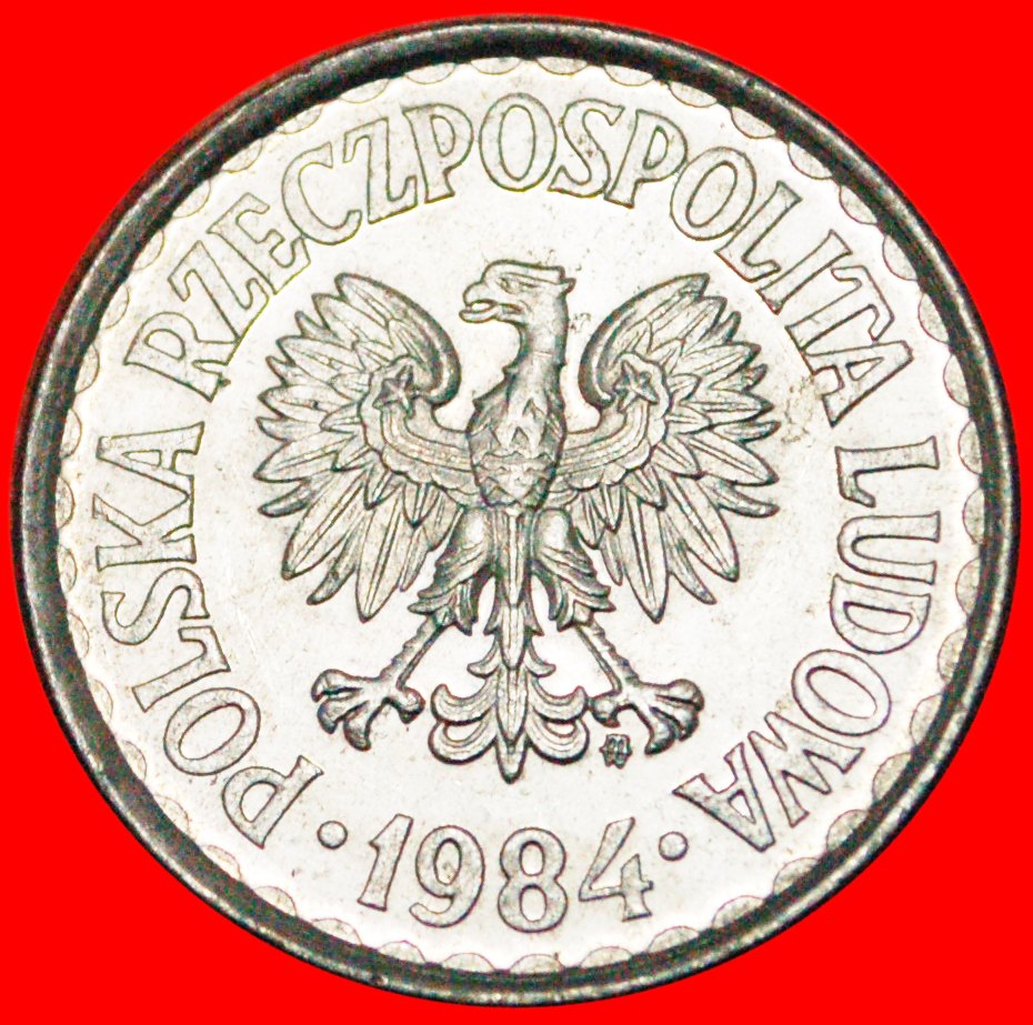  * LONG LEGEND (1957-1985): POLAND ★1 ZLOTY 1984 MINT LUSTRE! DISCOVERY COIN! LOW START ★ NO RESERVE!   