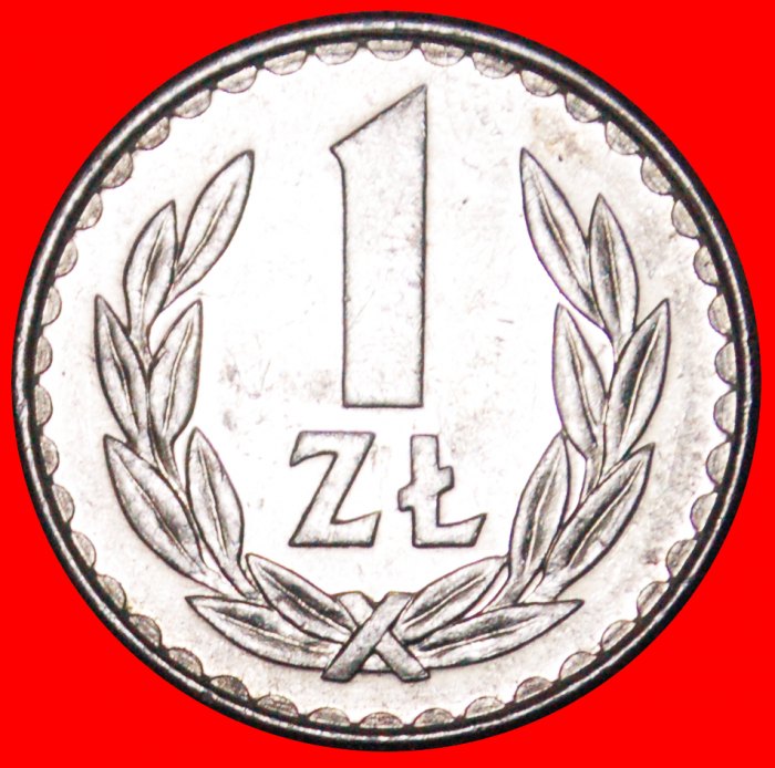  * LARGE EAGLE ~ SMALL DATE (1986-1988): POLAND ★ 1 ZLOTY 1986 DIE B ★ LOW START ★ NO RESERVE!   