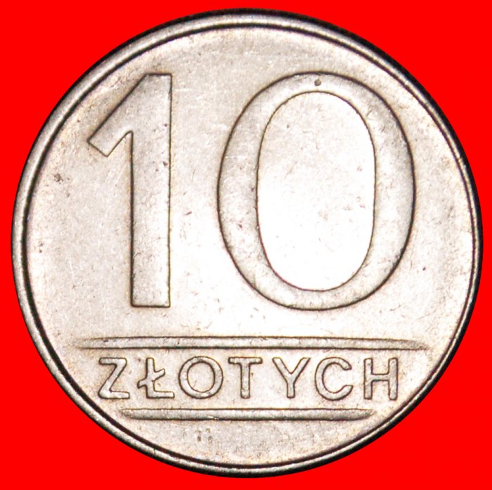  * STERNE AUF ADLER: POLEN ★ 10 ZLOTY 1987!★OHNE VORBEHALT!   