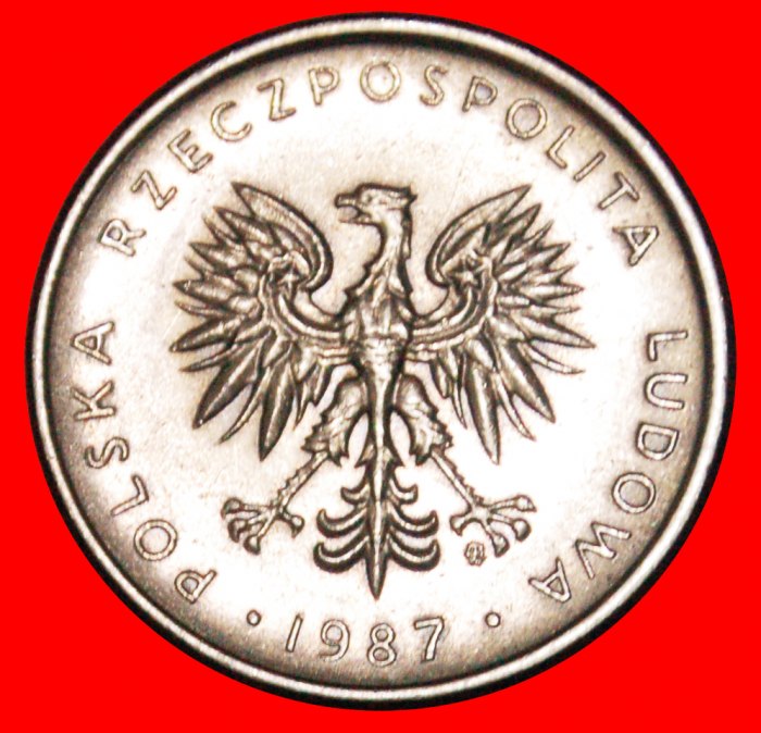  * STERNE AUF ADLER: POLEN ★ 10 ZLOTY 1987!★OHNE VORBEHALT!   