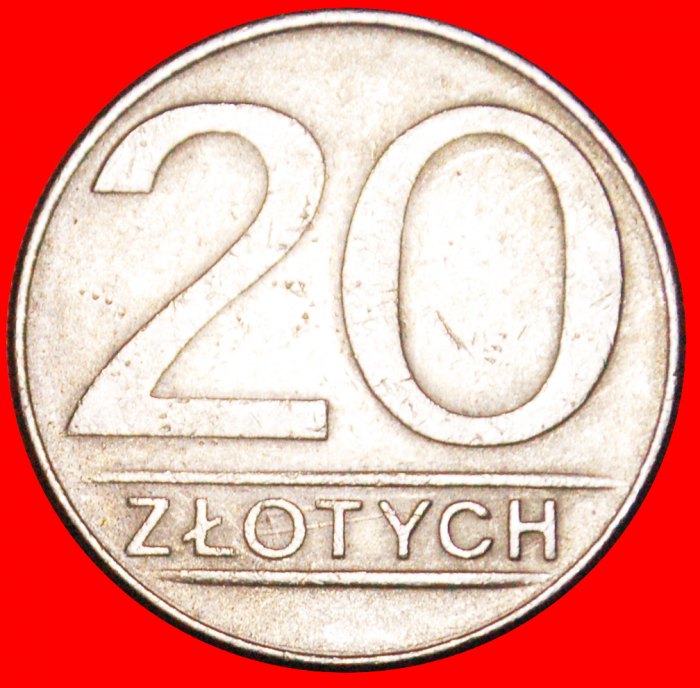  * STERNE AUF ADLER: POLEN ★ 20 ZLOTY 1987!★OHNE VORBEHALT!   