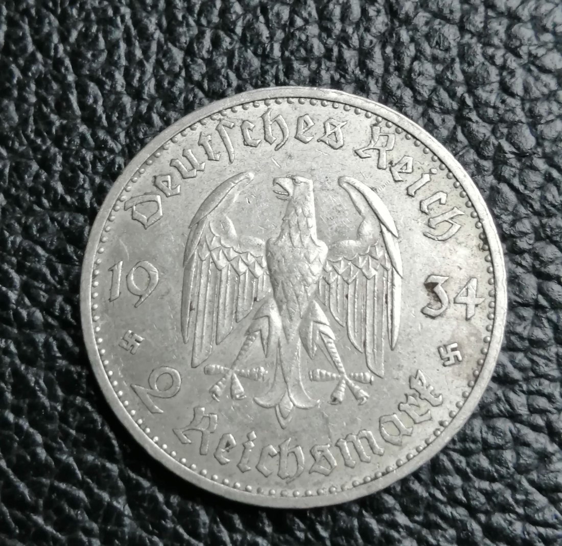  2 Reichsmark Garnisonkirche mit Datum 1934 A Jaeger 355 XXL Bilder   