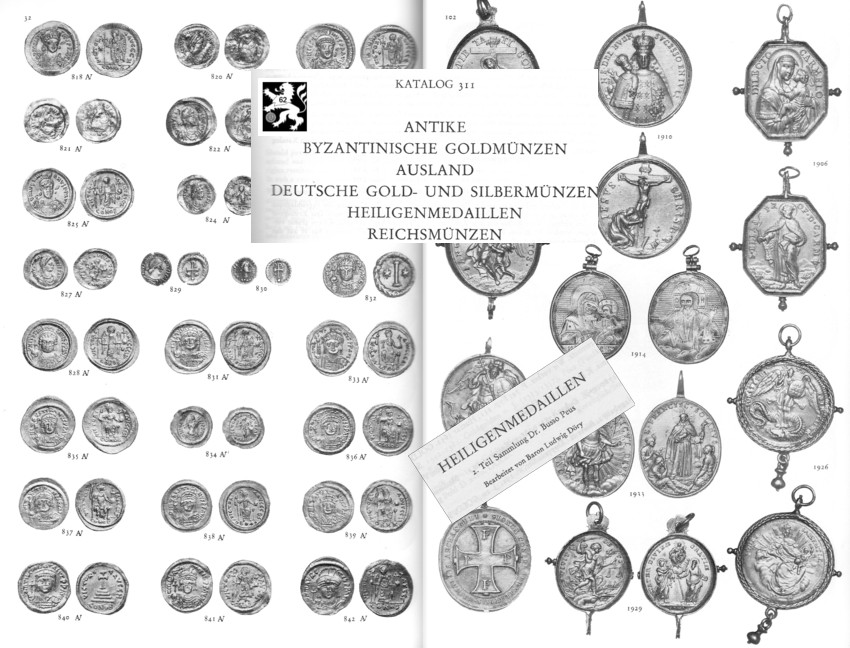  Busso Peus (Frankfurt) Auktion 311 (1984) byzantinische Goldmünzen Slg PEUS Teil 2 Heiligenmedaillen   