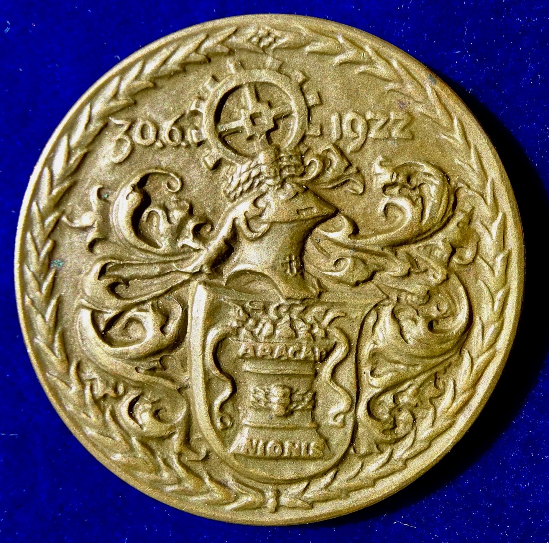  Bronze- Medaille von Ernst Barlach 1922, Johannes Reuchlin 400. Geburtstag   