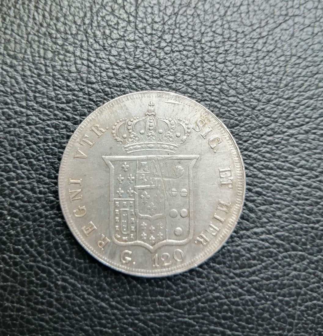  Italien 120 Grana 1856 Neapel / Sizilien Ferdinand II   