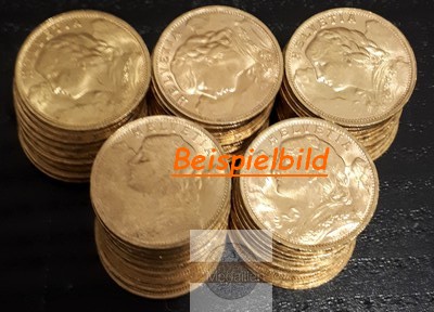 Schweiz  50 x 20SFR MM-Frankfurt Feingold: ges. 290,32g Vreneli verschiedene Jgg 