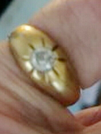 Gold-Ring 14 kt mit Stein