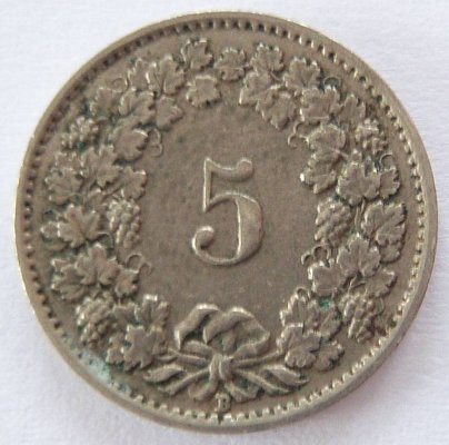  Schweiz 5 Rappen 1940 B   