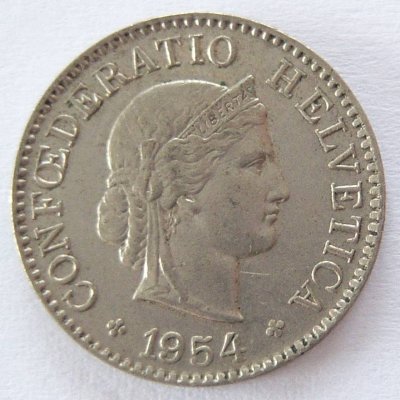  Schweiz 5 Rappen 1954 B   