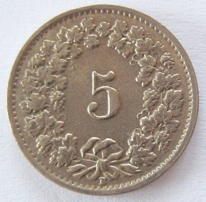  Schweiz 5 Rappen 1955 B   