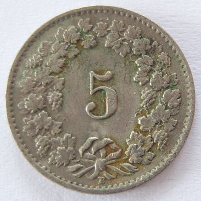  Schweiz 5 Rappen 1957 B   