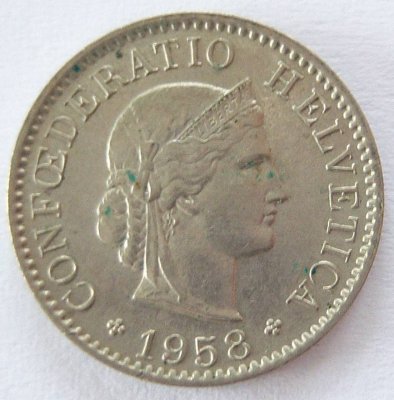  Schweiz 5 Rappen 1958 B   