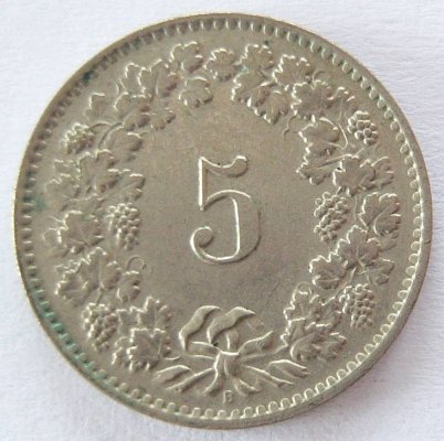  Schweiz 5 Rappen 1958 B   