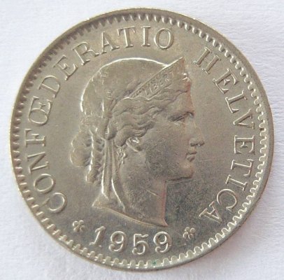  Schweiz 5 Rappen 1959 B   