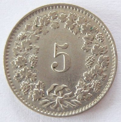  Schweiz 5 Rappen 1959 B   