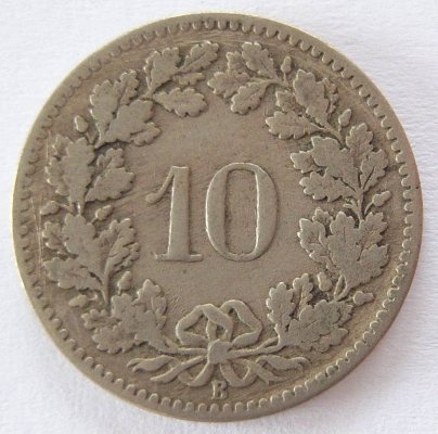  Schweiz 10 Rappen 1882 B   