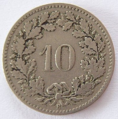  Schweiz 10 Rappen 1900 B   