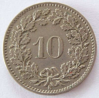  Schweiz 10 Rappen 1901 B   