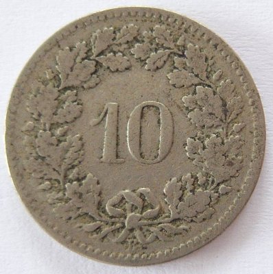  Schweiz 10 Rappen 1904 B   