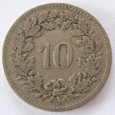  Schweiz 10 Rappen 1904 B   