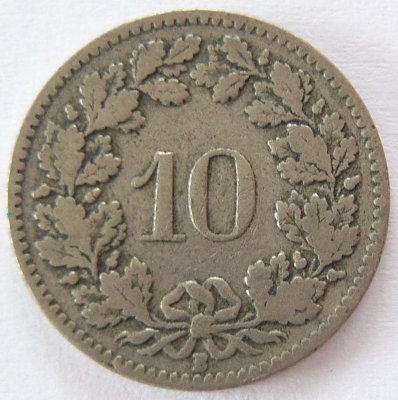  Schweiz 10 Rappen 1906 B   