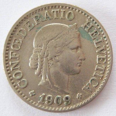  Schweiz 10 Rappen 1909 B   