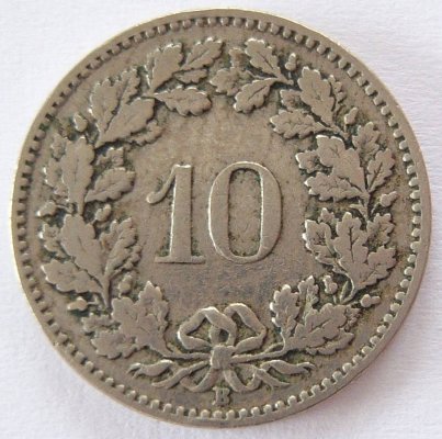  Schweiz 10 Rappen 1911 B   