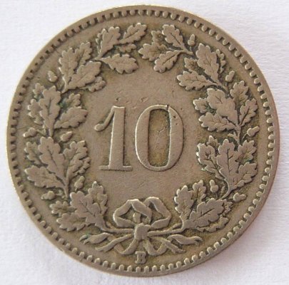  Schweiz 10 Rappen 1912 B   