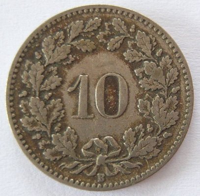  Schweiz 10 Rappen 1919 B   