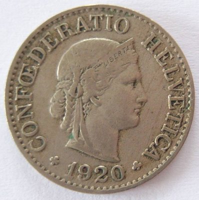  Schweiz 10 Rappen 1920 B   