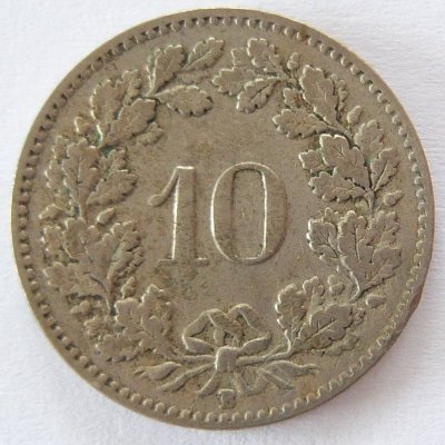  Schweiz 10 Rappen 1920 B   