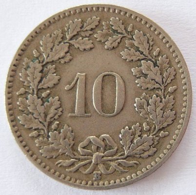  Schweiz 10 Rappen 1921 B   