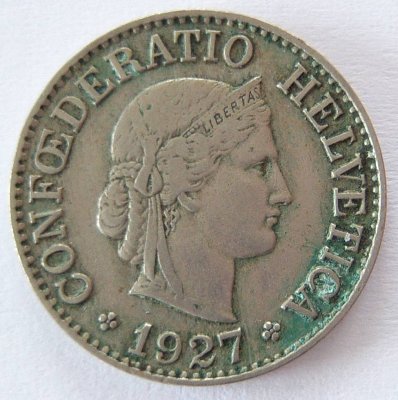  Schweiz 10 Rappen 1927 B   