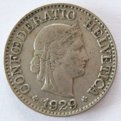  Schweiz 10 Rappen 1929 B   