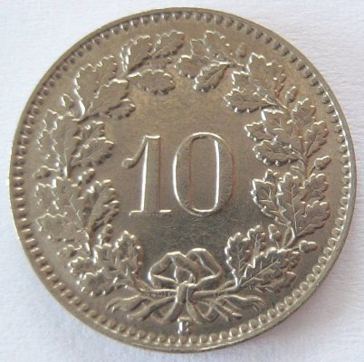  Schweiz 10 Rappen 1934 B   