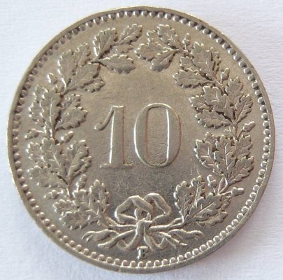  Schweiz 10 Rappen 1938 B   