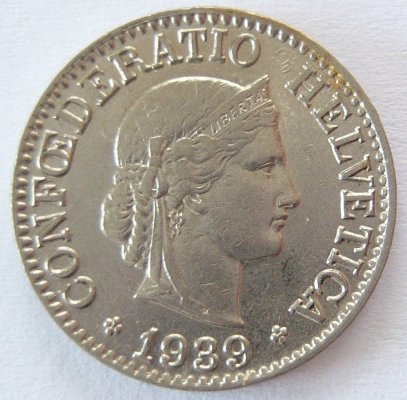  Schweiz 10 Rappen 1939 B   