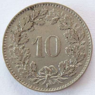  Schweiz 10 Rappen 1944 B   